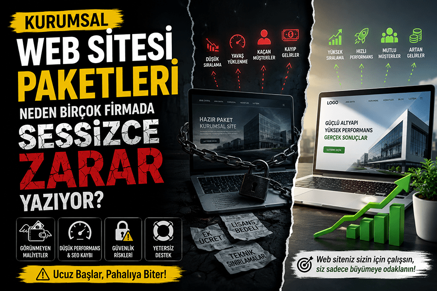 Kurumsal Web Sitesi Paketleri Neden Birçok Firmada Sessizce Zarar Yazıyor?