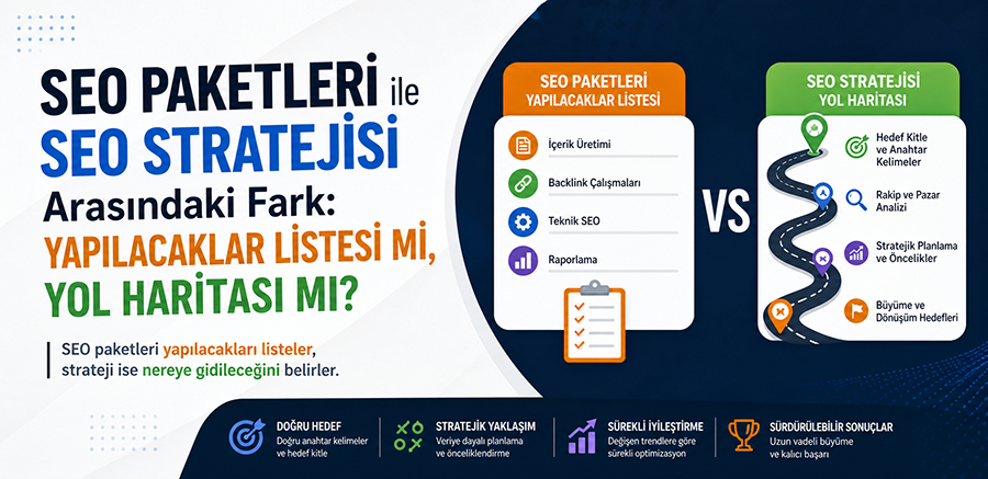 SEO Paketleri ile SEO Stratejisi Arasındaki Fark: Yapılacaklar Listesi mi, Yol Haritası mı?