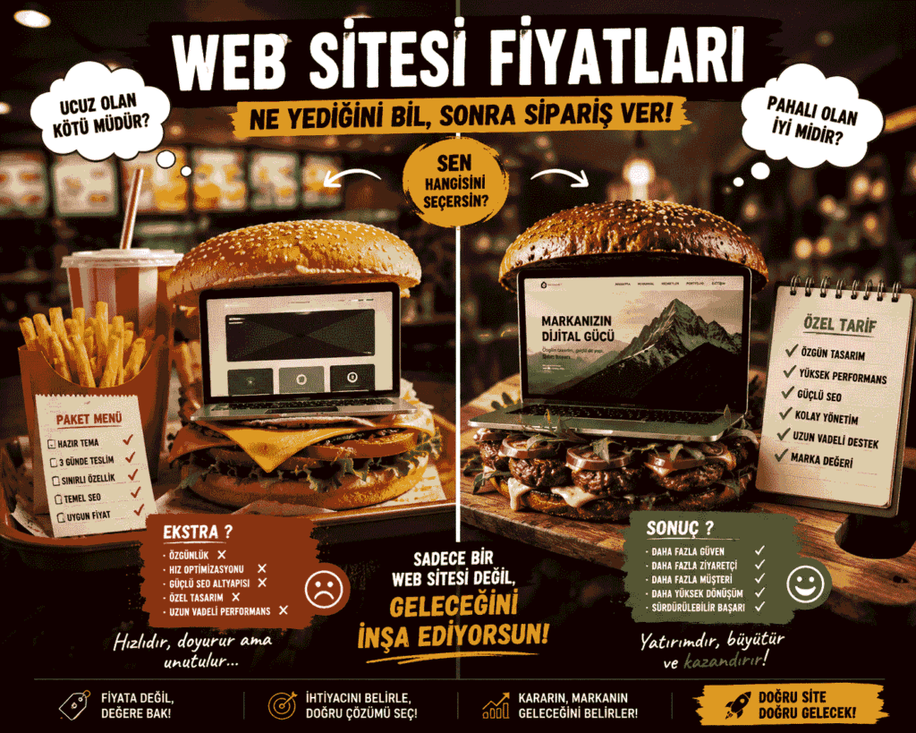 Web Sitesi Fiyatları Fast Food Menüleri Gibi Olabilir mi?