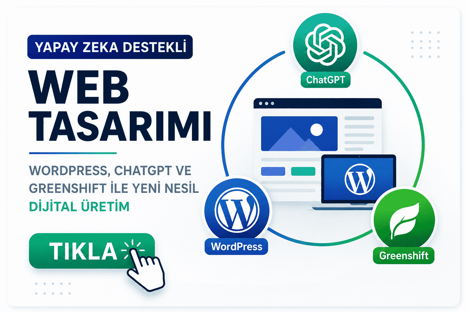Yapay Zeka Destekli Web Tasarımı: WordPress, ChatGPT ve Greenshift ile Yeni Nesil Dijital Üretim